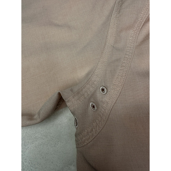 Orvis Shirt Mens Large Pink Vented Outdoors Polyester Fishing hiking Camp - Picture 9 of 13